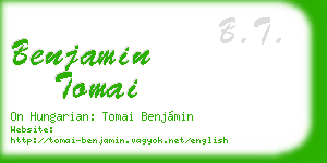 benjamin tomai business card